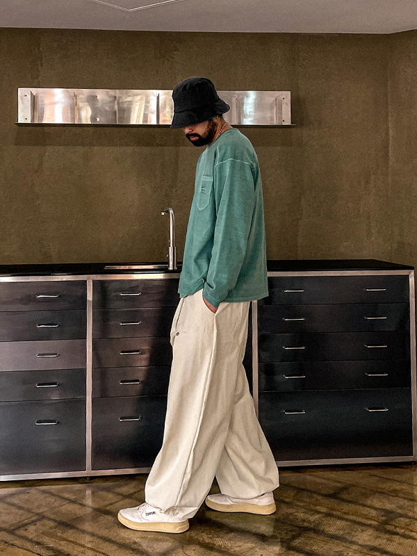 (L-5XL)<BR>몬티노 颜料 剪裁长袖连体衣 T107