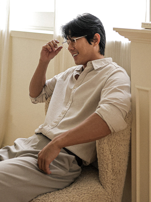 코머 시어서커 条纹衬衫