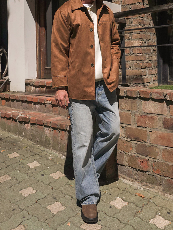 크리몬 半宽配合 牛仔裤