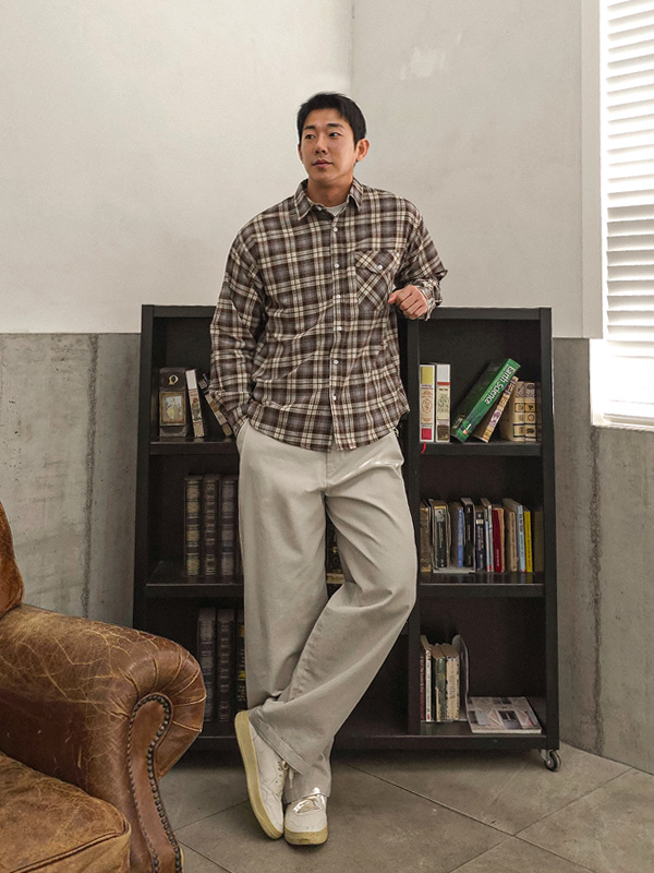 헤이우드 半宽配合 后松紧带 棉裤