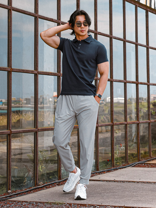 (L-6XL)<BR>치야다 束腿松紧带裤<br><font color="#fb5ec9"><B>[1+1]</B></font>