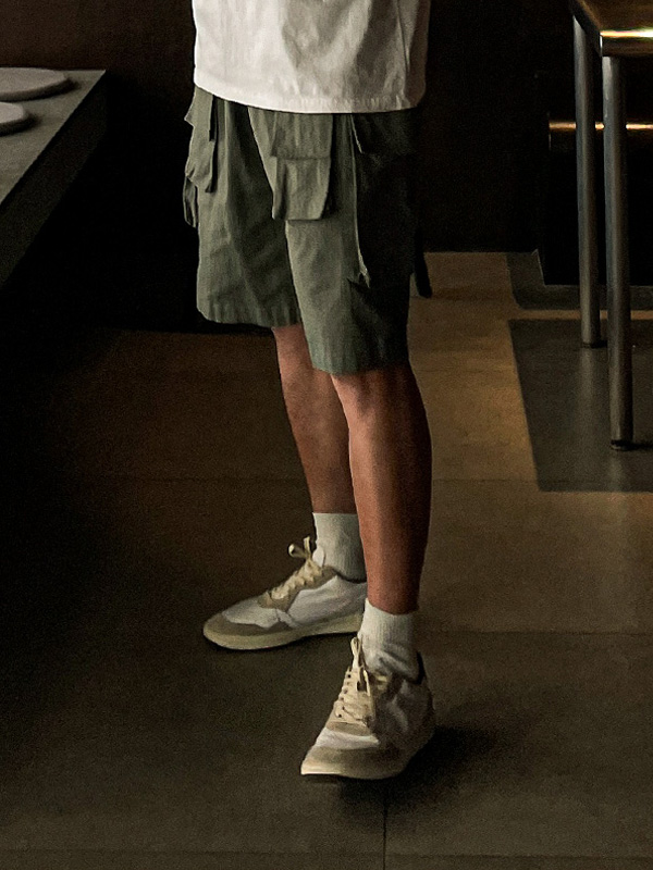 (M-5XL)<BR>세르보 7부 货物松紧带裤 1612