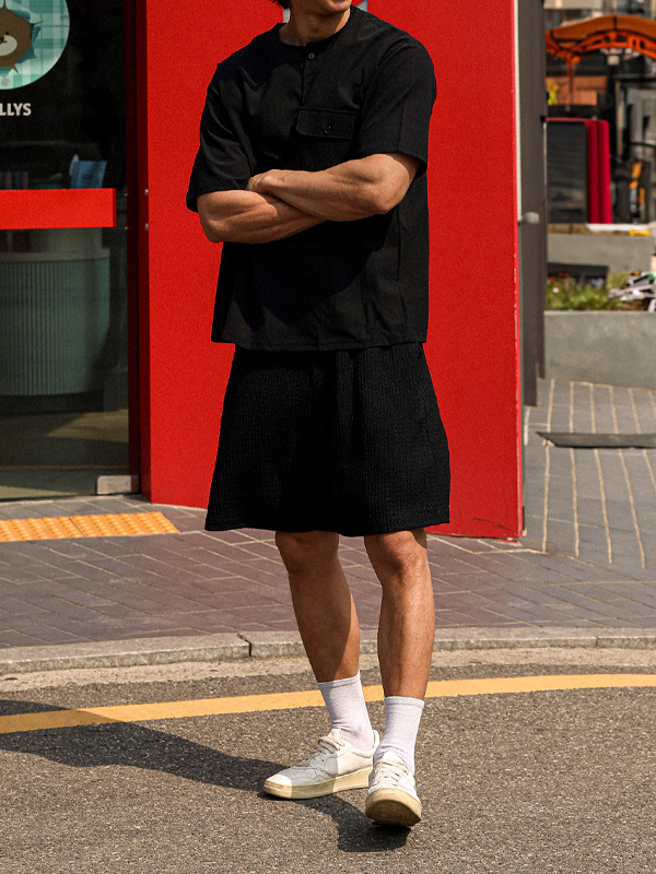 (XL-6XL)<br>크라스카 松紧带短裤 P005