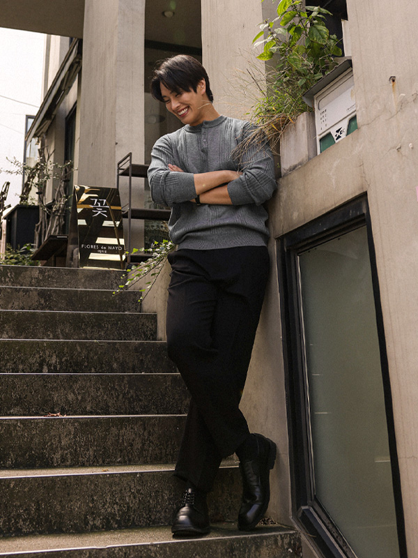 빌라리카 亨利颈 肋纹针织品