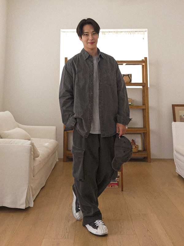 오코마 颜料 포켓셔츠