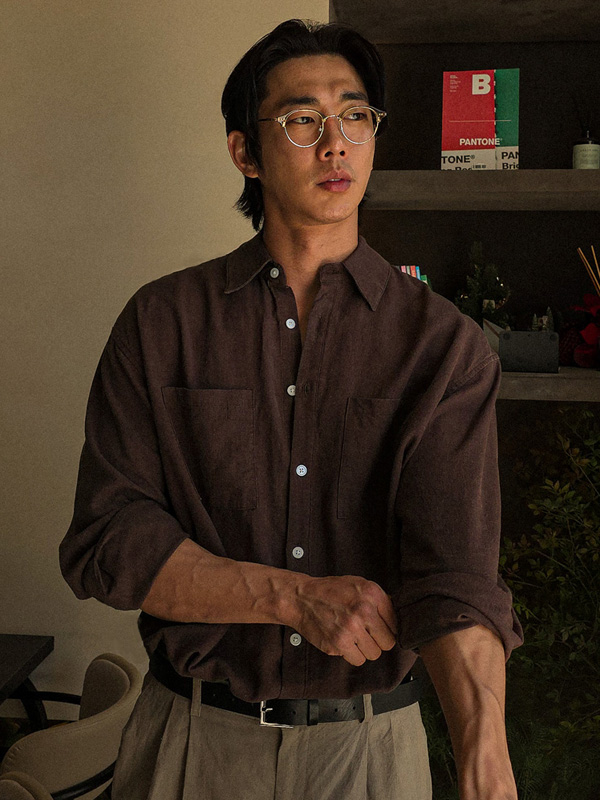 (M-6XL)<BR>로사린 亚麻衬衫 B2516