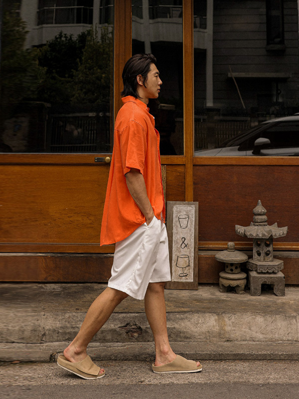 (XL-6XL)<br>모이라나 亚麻短袖衬衫 N015