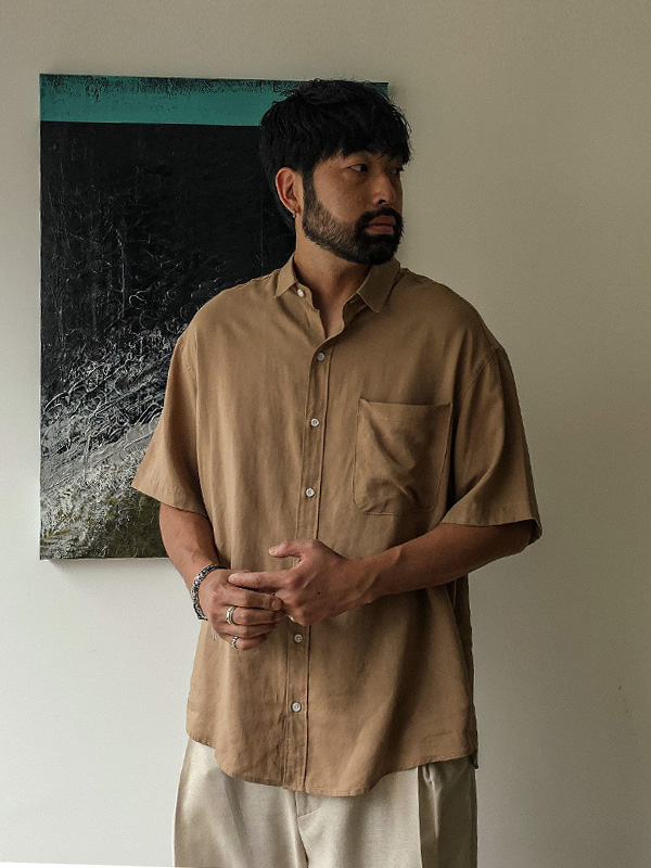 (XL-6XL)<br>모이라나 亚麻短袖衬衫 N015