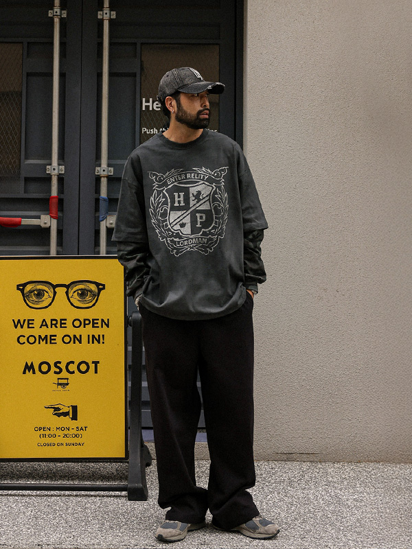 마르수카 分层 长袖t恤