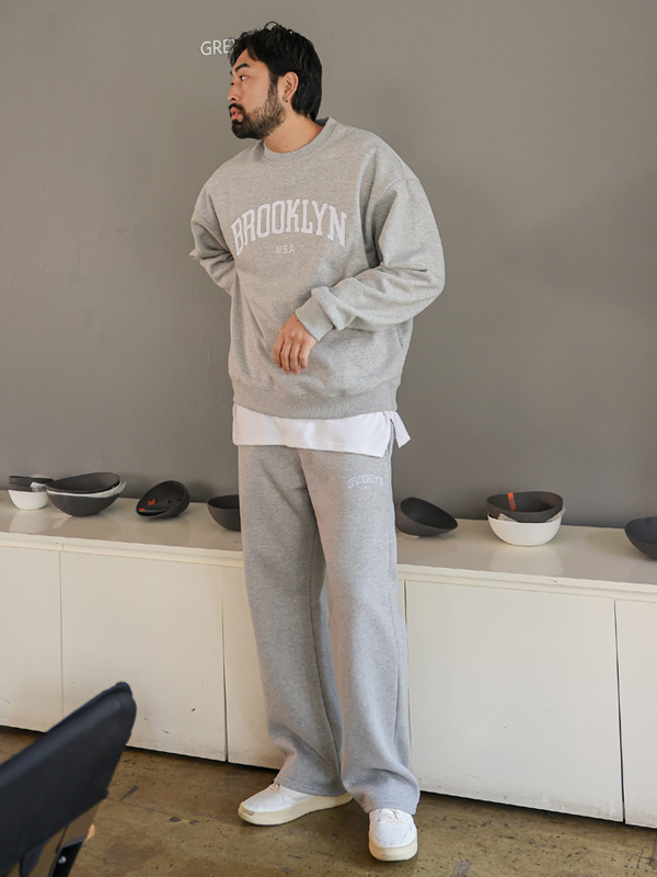 <font color="#cc4533">★오까네데이★</font><br>스다이크 布鲁克林 半宽 松紧带裤 <br><font color="#098a09"><B>选择长度 (基础,长款+8cm)</B></font>