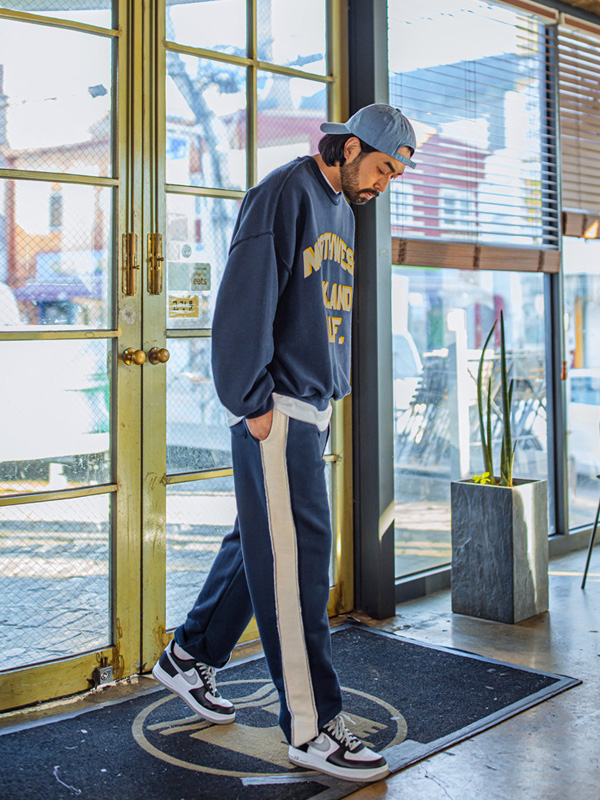 (XL-6XL)<BR>다이너소 헤비쭈리 一对一交流+숀토 运动服 松紧带裤