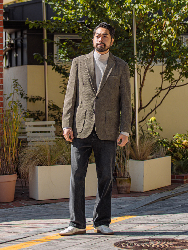 (L-4XL)<BR>몬티스 灯芯绒 外套