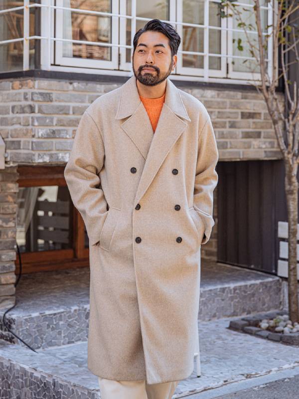 (L-4XL)<BR>위르니 呢子大衣