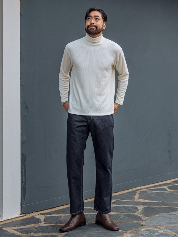 (L-4XL)<br>로스라고 有肋的 목폴라니트