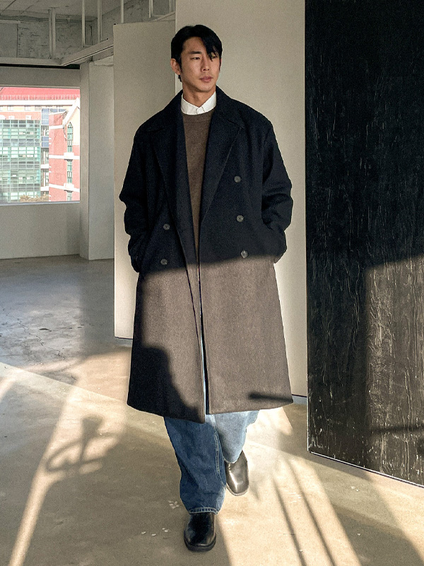 (L-4XL)<BR>위르니 呢子大衣