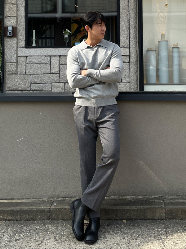 (L-5XL)<br>아드보나 开领 长袖针织品