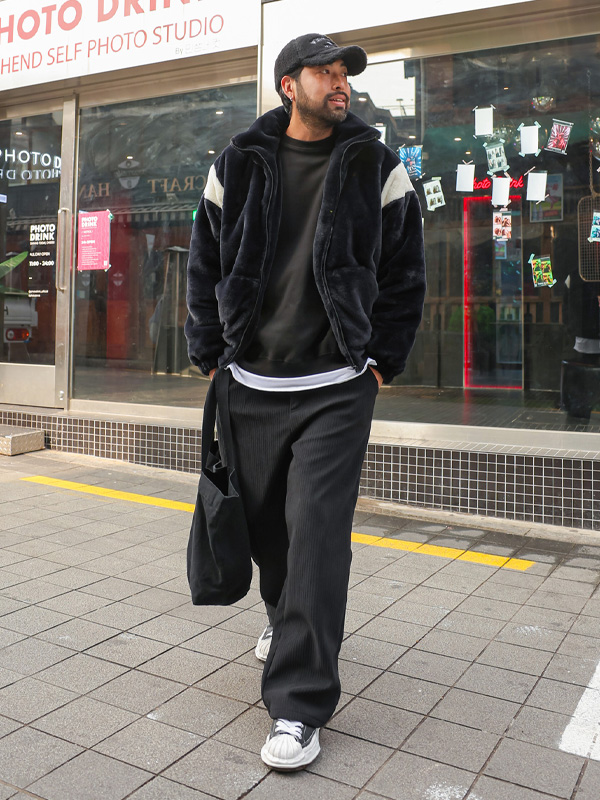 (M-5XL)<BR>石榴石 半宽配合 기모밴딩팬츠