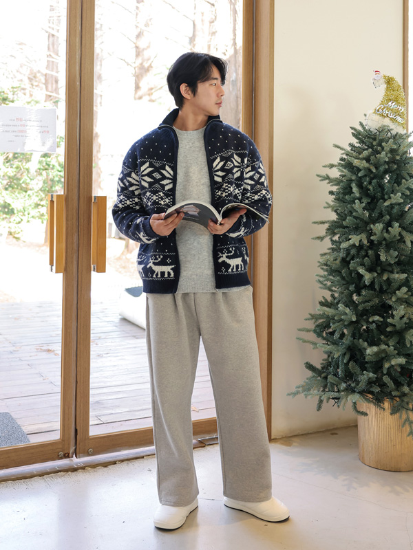 (L-4XL)<br>피코루 半宽配合 运动服 기모팬츠<br><font color="#098a09"><B>기장선택 (基础,长款+10cm)</B></font>