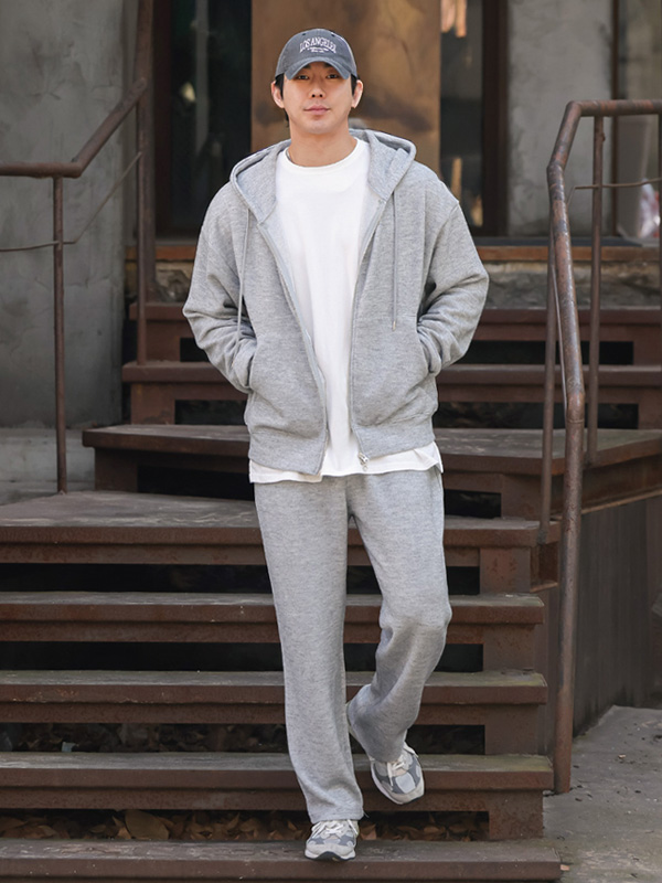 (XL-6XL)<BR>키콩 针织连帽拉链