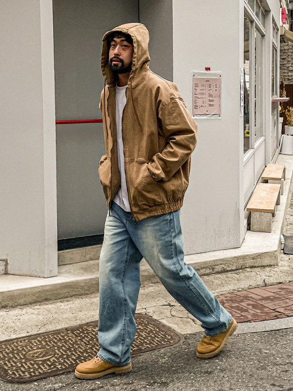 (XL-4XL)<BR>니트로나 带帽外套