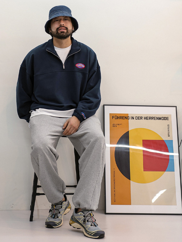 (L-6XL)<BR>란드레 半宽配合 松紧带裤