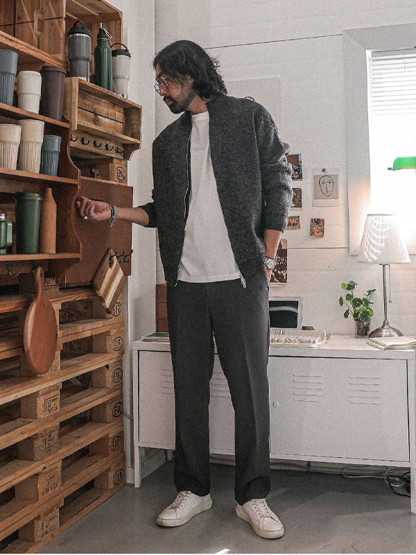 (L-5XL)<BR>소캇 차이나니트집업 3133