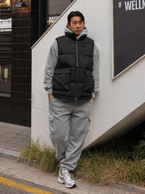 (XL-5XL)<br>레이얀 웰론패딩조끼