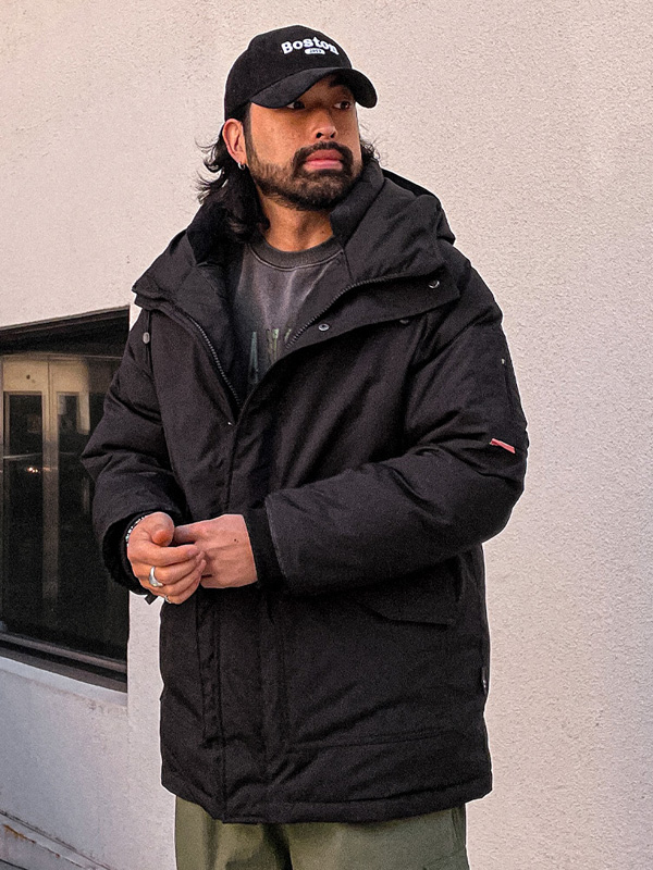 (M-4XL)<BR>도모크 鸭绒 웰론후드점퍼