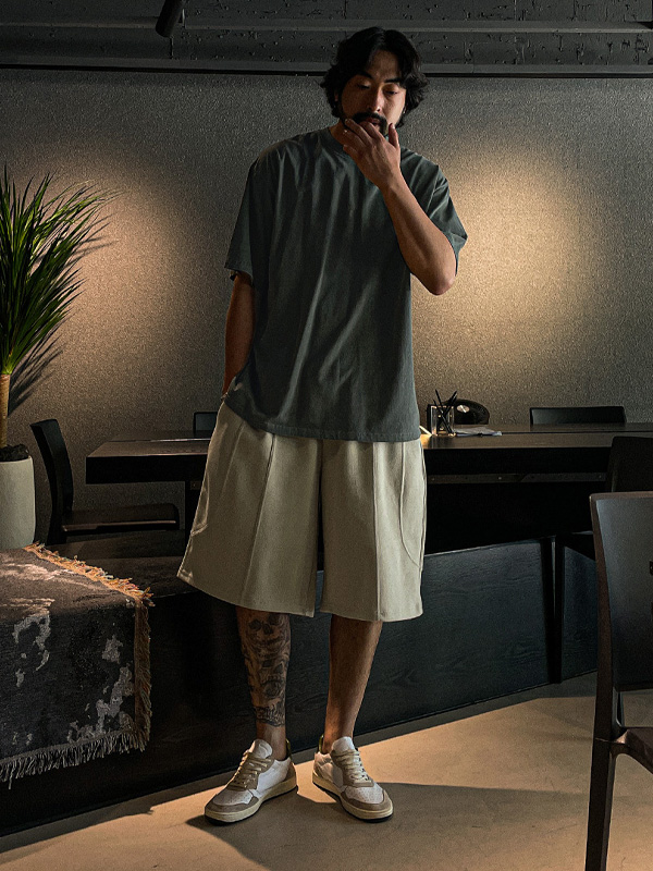 (XL-6XL)<BR>로야니 松紧带短裤