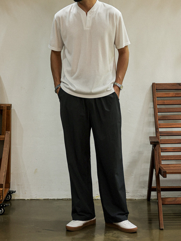 (L-5XL)<br>아바디아 半宽配合 松紧带裤