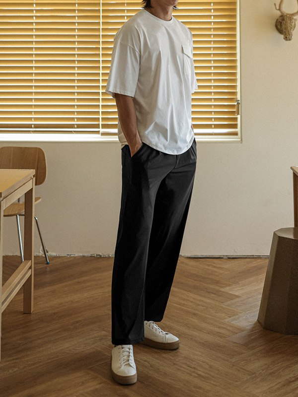 (L-6XL)<BR>티크리트 标准配合 冷却系统 松紧带裤<br><font color="#072c81"><B>[ W.DNA ]</B></font>