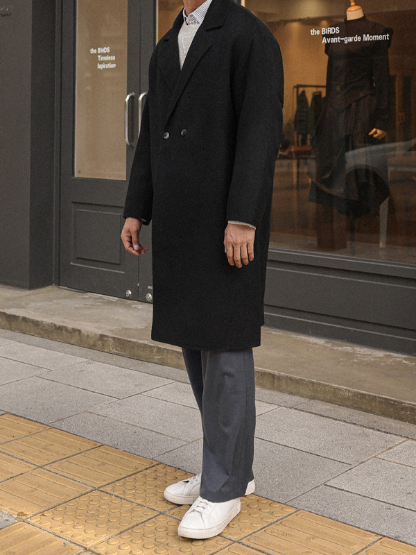 (L-6XL)<BR>유시타 手工制作 더블羊毛코트(羊毛100%) 9099