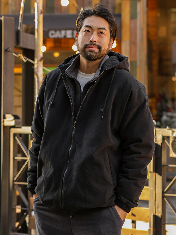 (XL~4XL)<BR>리드케드 带帽外套