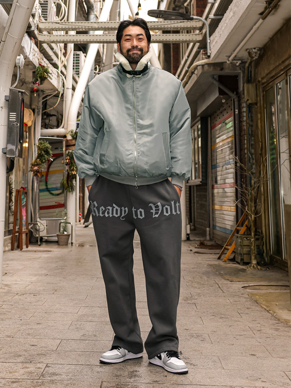 (XL-5XL)<BR>노클란 이중지퍼 飞行夹克(안감누빔)