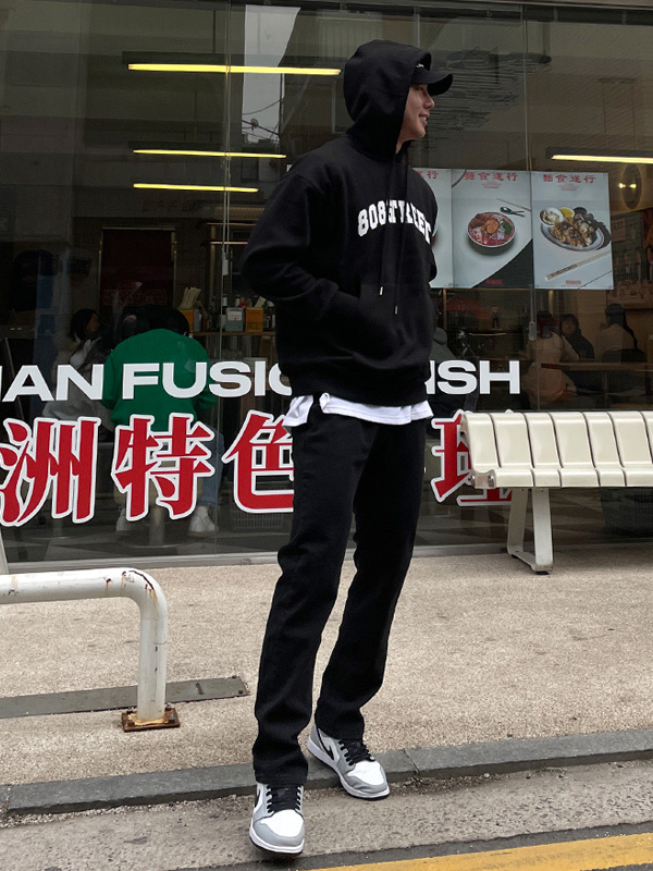 (L~5XL)<br>그랜지 羊毛连帽衫