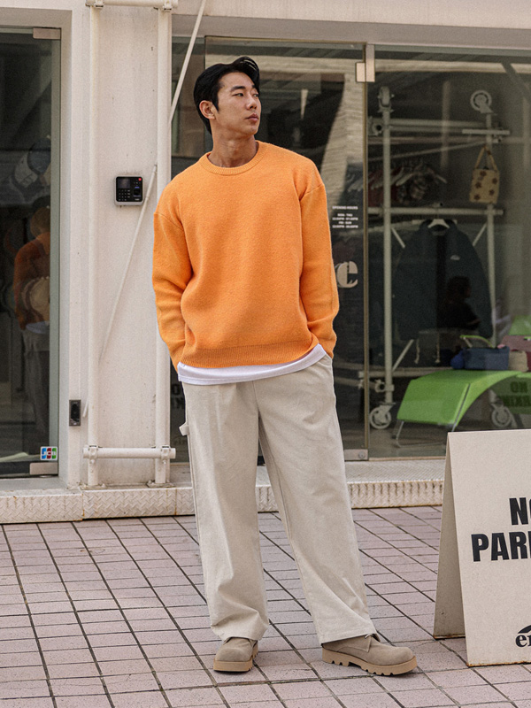 (L-5XL)<BR>카탐바 半宽配合 골덴밴딩팬츠