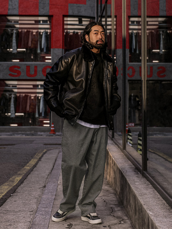 (XL-6XL)<BR>리슈나 무스탕점퍼