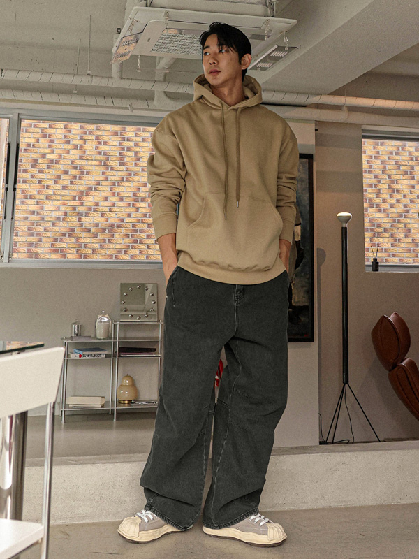 (L-5XL)<br>브랜뉴 宽松款 羊毛连帽衫