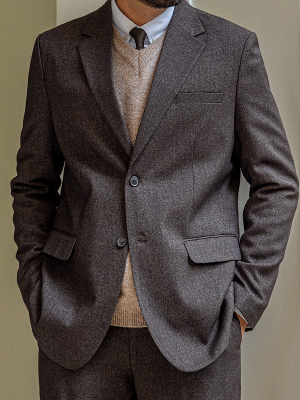 (S~5XL)<BR>딘링 休闲西服+보라스 宽松长裤