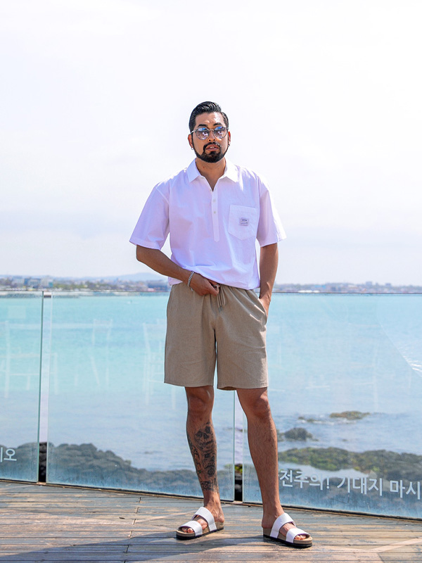 (L-6XL)<BR>케이르 松紧带短裤