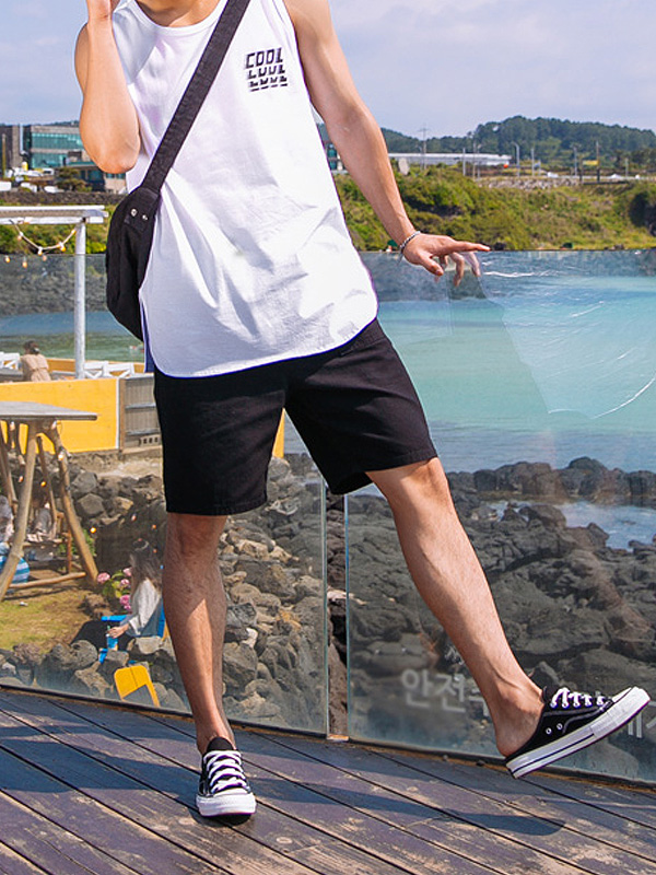 (L-6XL)<BR>버몬트 牛津 松紧带短裤