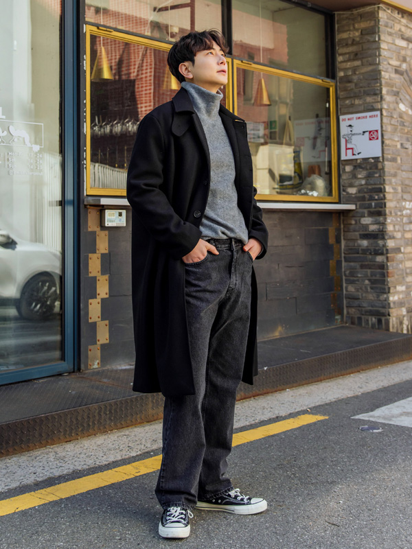 (L-4XL)<BR>모이처  발마칸 呢子大衣