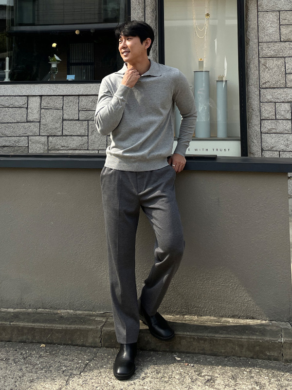 (XL-4XL)<BR>보론다 사이드밴딩 분또슬랙스