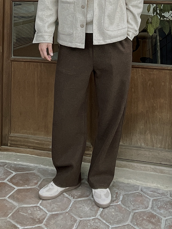 (M-6XL)<BR>아볼라 半宽配合 松紧带裤 P9144