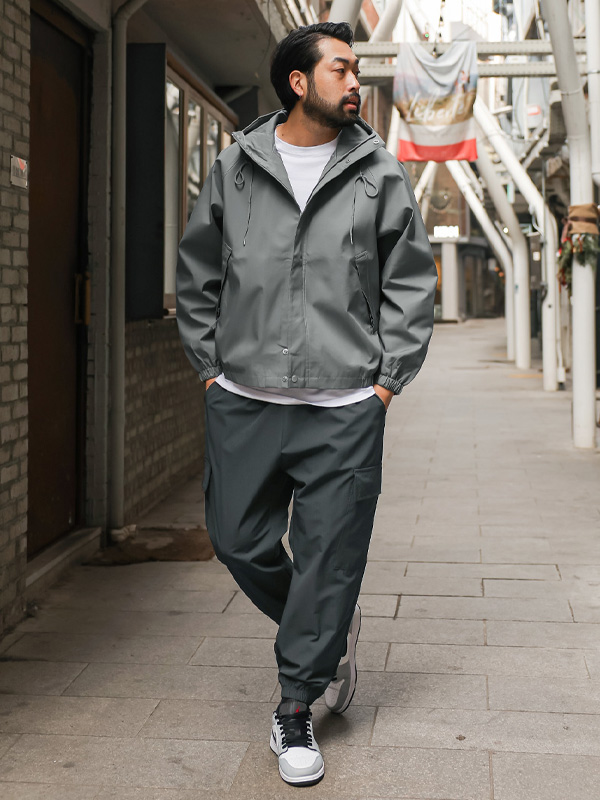 (L~6XL)<BR>카이쿠 带帽外套 209