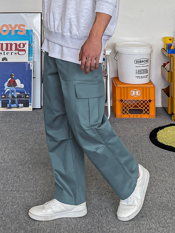 (XL-6XL)<BR>퍼듀카 半宽配合 松紧带裤<br><font color="#224f20"><B>*选择长度 (基础,长款+10cm)</B></font>