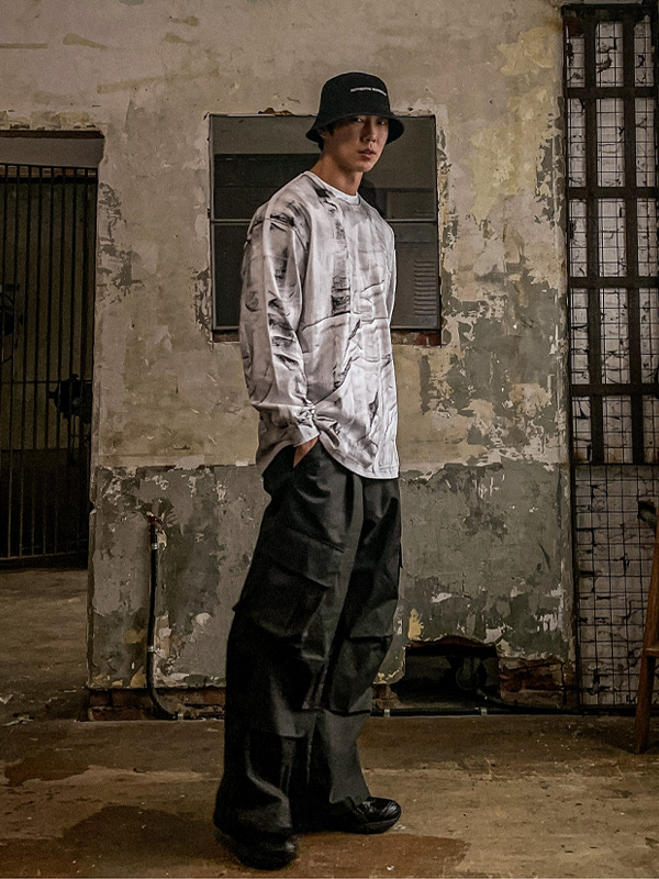 (XL-6XL)<BR>판마티 半宽配合 货物松紧带裤