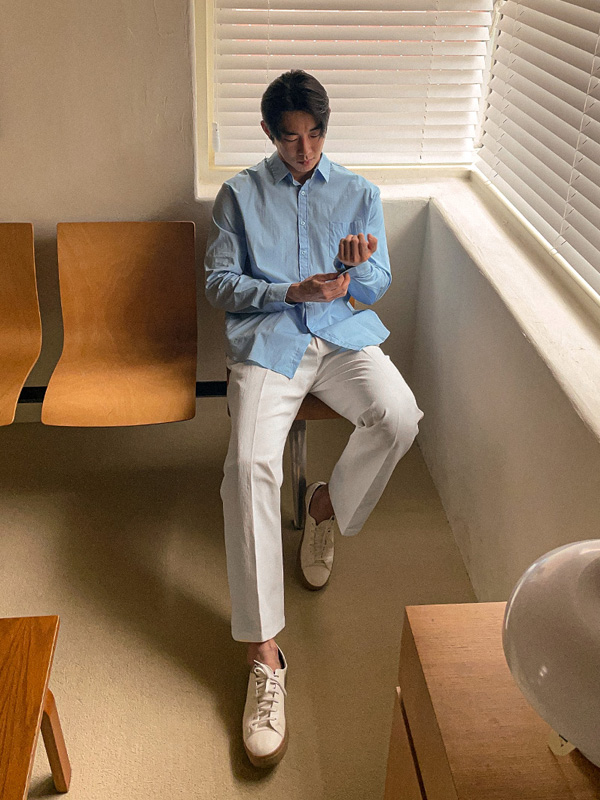 (M~5XL)<br>스탤론 基础衬衫