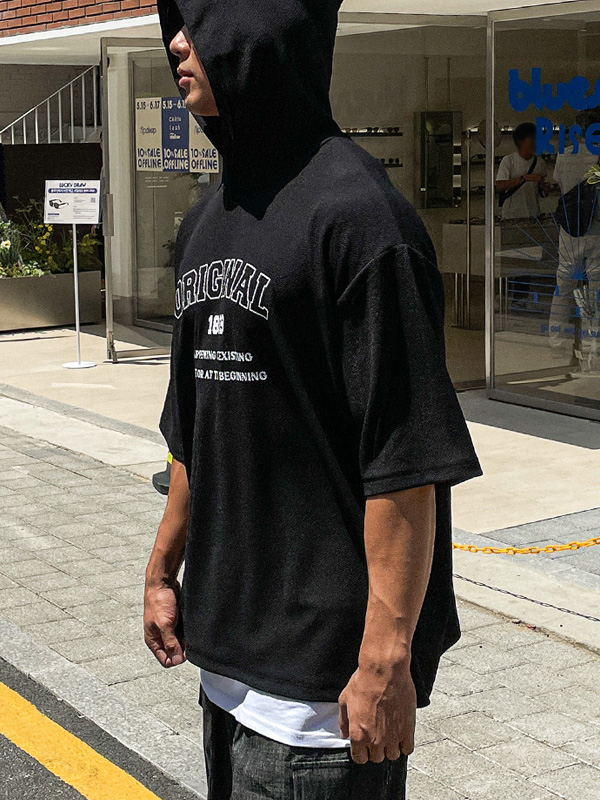 (XL-4XL)<br>엘로디 连帽短袖衬衫