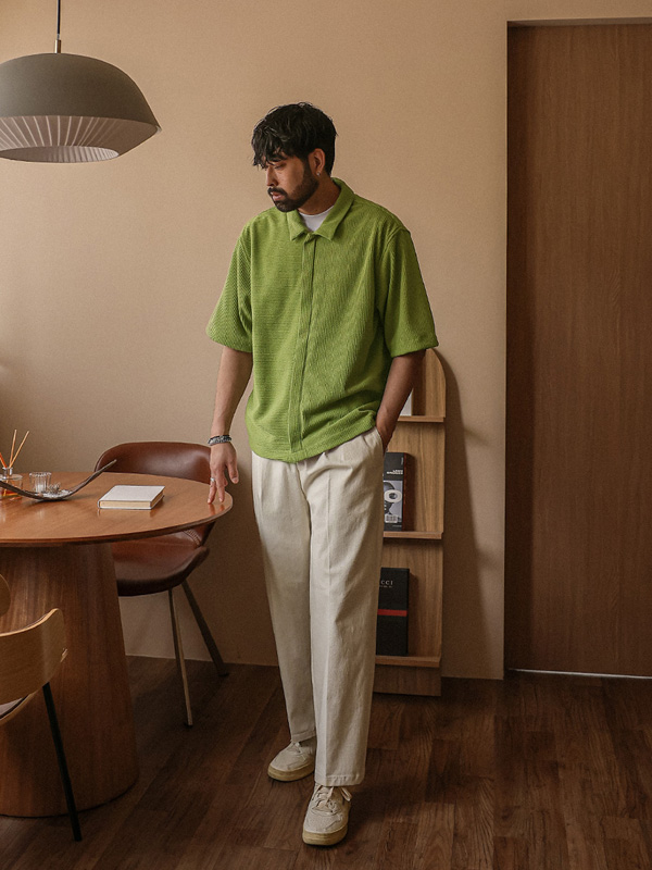 (L-5XL)<BR>노우라카 针织衫 短袖衬衫